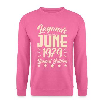 Geboren 1979 Geburtstagsgeschenk 1979. - Unisex Pullover - Pink - Vorne