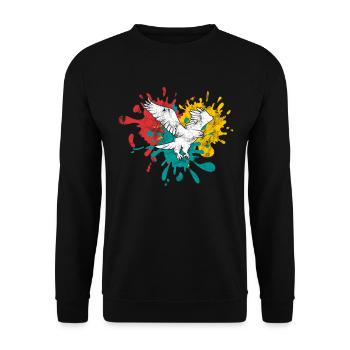 Eagle - Unisex Sweatshirt - black - Front - Alina (178cm) & Michal (187cm)
