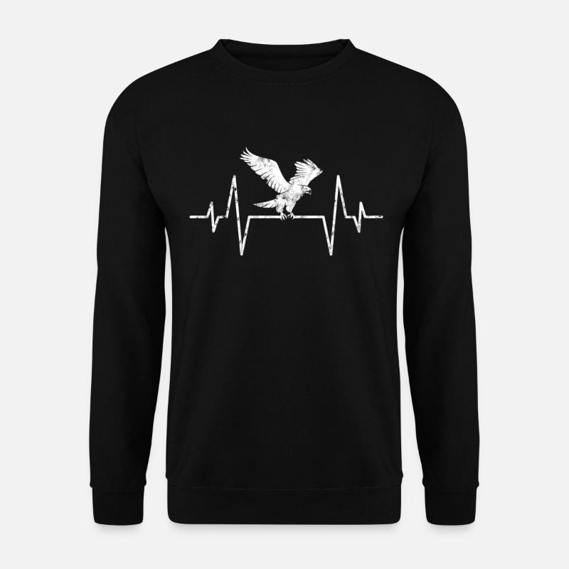 Eagle heartbeat - Unisex Sweatshirt - black