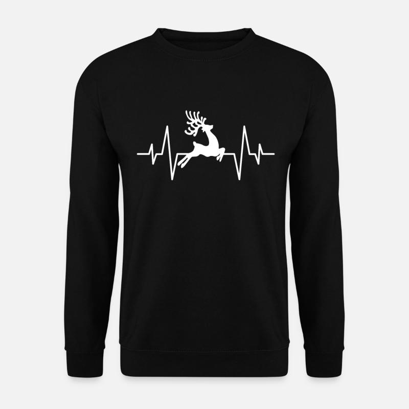 Deer heartbeat - Unisex Sweatshirt - black