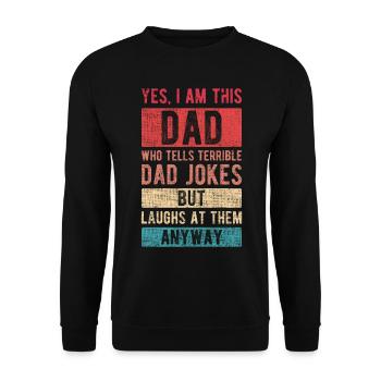 Je suis ce papa papa plaisante fête des pères papa cadeau - Sweat-shirt Unisexe - noir - Devant - Alina (178cm) & Michal (187cm)