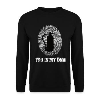 Fire Department Its Iny My Dna - Unisex Sweatshirt - black - Front - Alina (178cm) & Michal (187cm)
