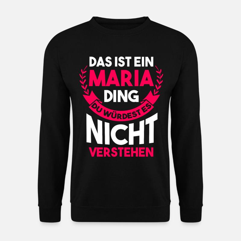 Maria - Unisex Pullover - Schwarz