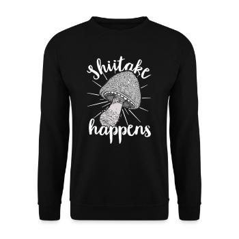Cueilleur de champignons Chasseurs de champignons Amateurs de champignons Champignons Ferme de champignons - Sweat-shirt Unisexe - noir - Devant - Alina (178cm) & Michal (187cm)