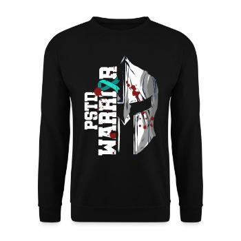 Casque du Mois national de sensibilisation au stress Pstd Warrior - Sweat-shirt Unisexe - noir - Devant - Alina (178cm) & Michal (187cm)