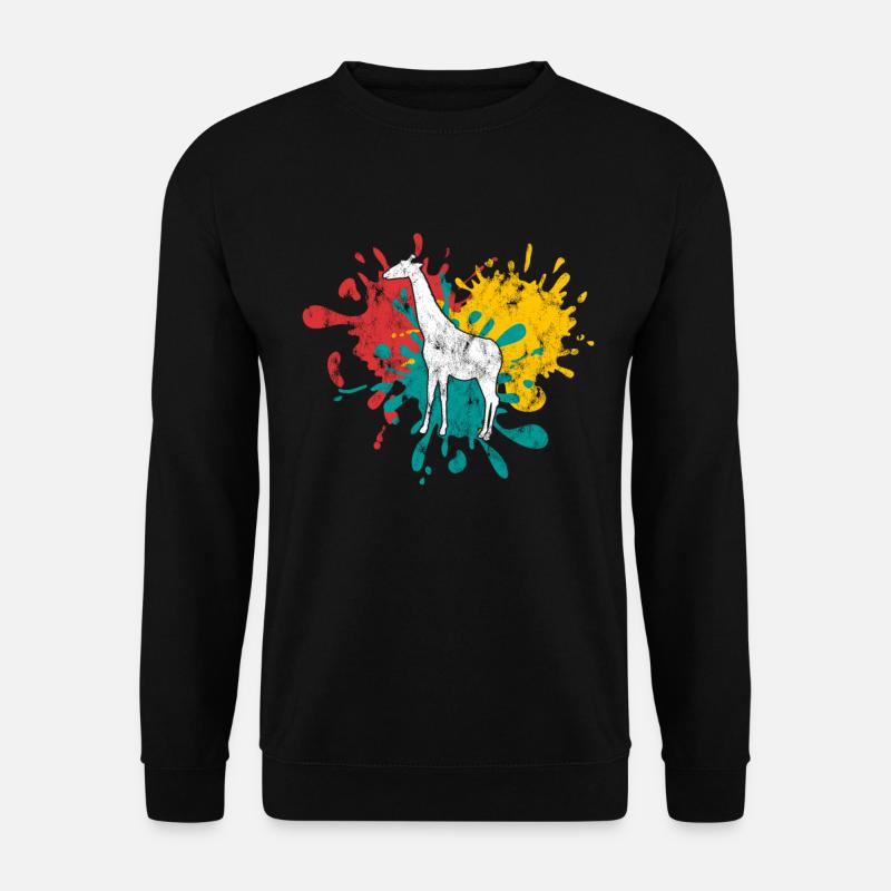 Giraffe - Unisex Pullover - Schwarz