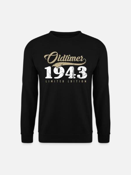 80e anniversaire millésime 1943 - Sweat-shirt Unisexe - noir