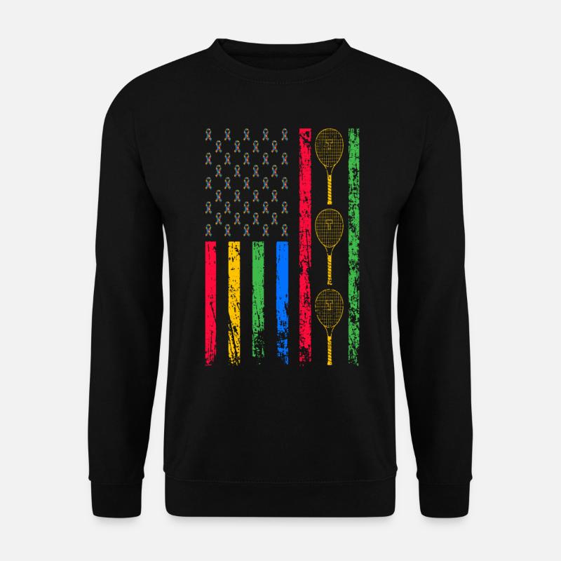 Drapeau sportif américain - Sweat-shirt Unisexe - noir