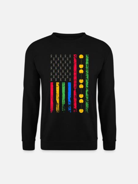 American sports flag - Unisex Sweatshirt - black