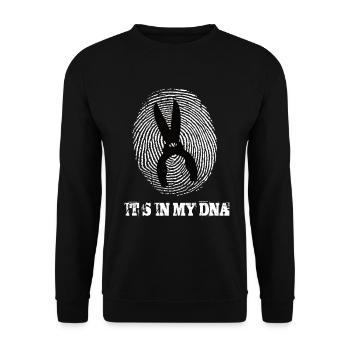 Le jardinage est dans mon ADN - Sweat-shirt Unisexe - noir - Devant - Alina (178cm) & Michal (187cm)