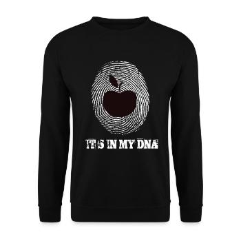 Apple est dans mon ADN - Sweat-shirt Unisexe - noir - Devant - Alina (178cm) & Michal (187cm)