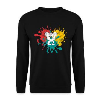 Koala - Sweat-shirt Unisexe - noir - Devant - Alina (178cm) & Michal (187cm)