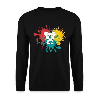 Koala - Sweat-shirt Unisexe - noir - Devant - Alina (178cm) & Michal (187cm)