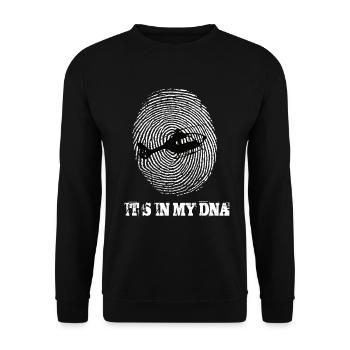 Helikopter Its In My Dna - Unisex Pullover - Schwarz - Vorne - Alina (178cm) & Michal (187cm)