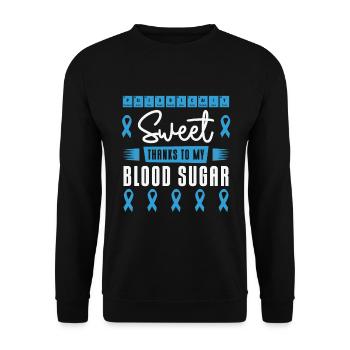 Diabetische Bauchspeicheldrüse - Unisex Pullover - Schwarz - Vorne - Alina (178cm) & Michal (187cm)