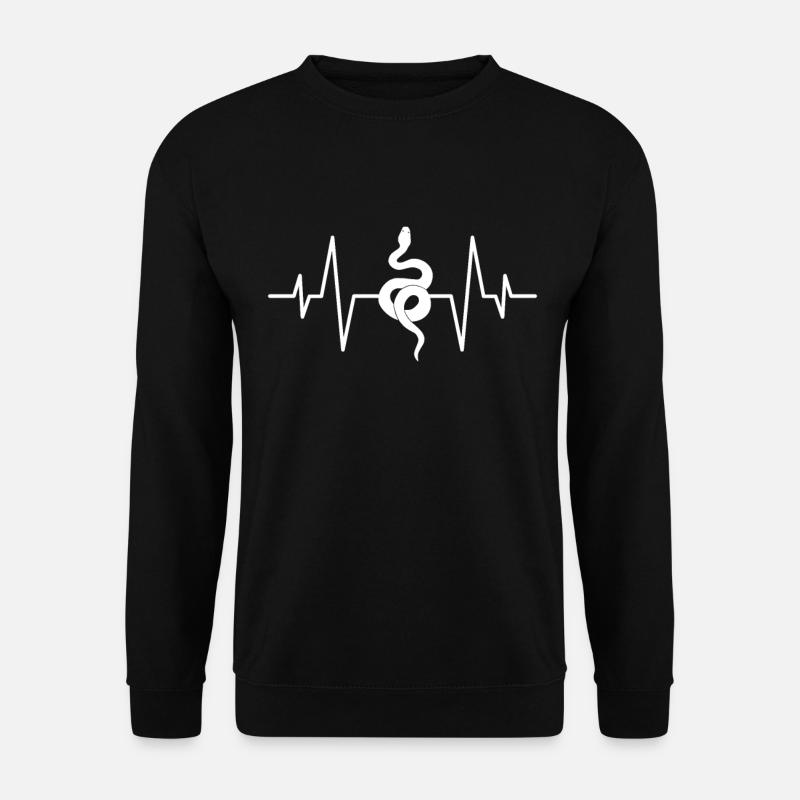 Snake heartbeat - Unisex Sweatshirt - black