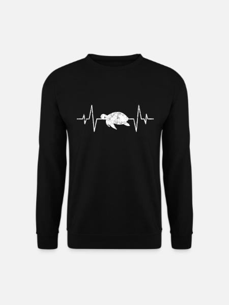 Turtle heartbeat - Unisex Sweatshirt - black
