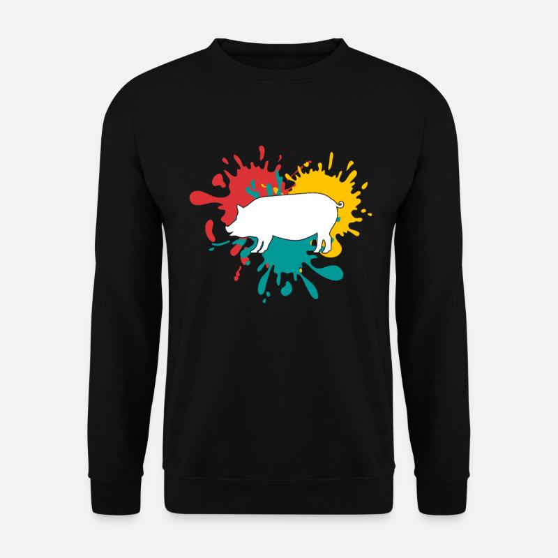 Schwein - Unisex Pullover - Schwarz