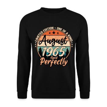August 1965 anniversary 1965 legends August - Unisex Sweatshirt - black - Front - Alina (178cm) & Michal (187cm)