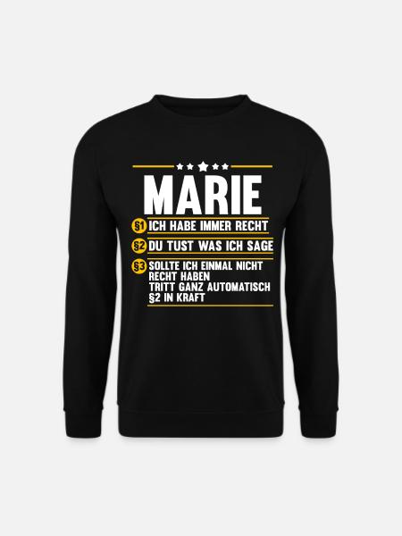 Marie - Unisex Pullover - Schwarz