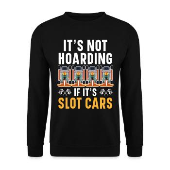 Ce n’est pas thésauriser quand c’est des voitures à sous Slot Ra - Sweat-shirt Unisexe - noir - Devant - Alina (178cm) & Michal (187cm)