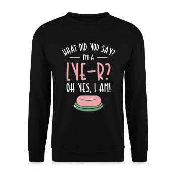Soap Dealer Homemade Soap Soaper Soap Hobbyist - Unisex Sweatshirt - black - Front - Alina (178cm) & Michal (187cm)