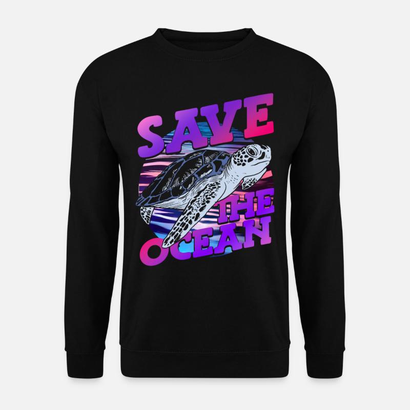 Save the Ocean - Promoting Nature - - Unisex Sweatshirt - black