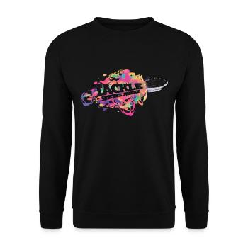 Tackle Stress Away Sports Stress Awareness - Unisex Sweatshirt - black - Front - Alina (178cm) & Michal (187cm)