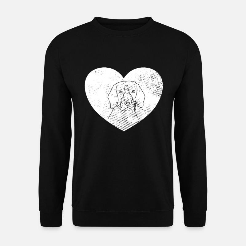 Dog Dog Head Retro - Unisex Sweatshirt - black