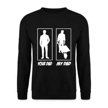 Your dad my dad horticulturist dad - Unisex Sweatshirt - black - Front - Alina (178cm) & Michal (187cm)