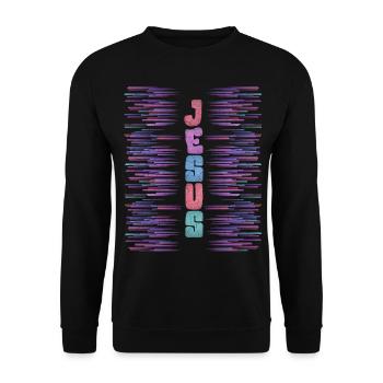 Jesus Christ, Christians - Unisex Sweatshirt - black - Front - Alina (178cm) & Michal (187cm)