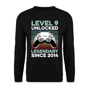 Niveau 9 ans 9e anniversaire année 2014 Jeunes joueurs - Sweat-shirt Unisexe - noir - Devant - Alina (178cm) & Michal (187cm)