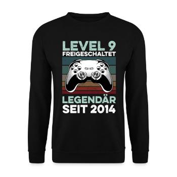 Niveau 9 ans 9e anniversaire année 2014 Jeunes joueurs - Sweat-shirt Unisexe - noir - Devant - Alina (178cm) & Michal (187cm)