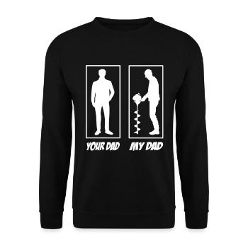 Your dad my dad horticulturist dad - Unisex Sweatshirt - black - Front - Alina (178cm) & Michal (187cm)