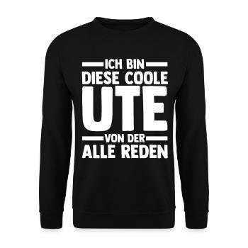 Ute - Unisex Pullover - Schwarz - Vorne - Alina (178cm) & Michal (187cm)