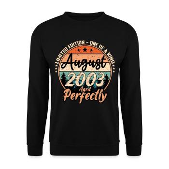 August 2003 anniversary 2003 legends August - Unisex Sweatshirt - black - Front - Alina (178cm) & Michal (187cm)