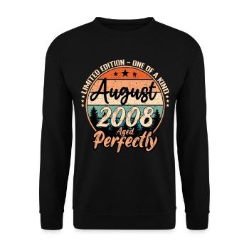 August 2008 anniversary 2008 legends August - Unisex Sweatshirt - black - Front - Alina (178cm) & Michal (187cm)