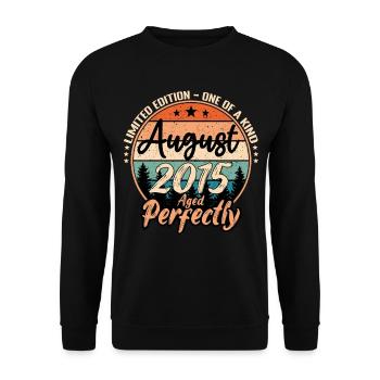 August 2015 Jubiläum 2015 Legenden August - Unisex Pullover - Schwarz - Vorne - Alina (178cm) & Michal (187cm)