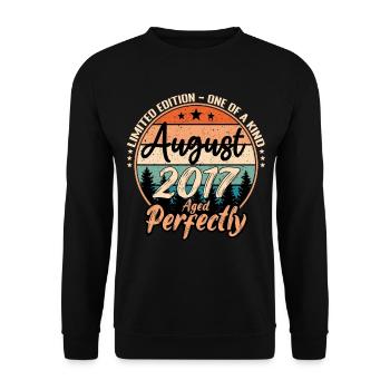 August 2017 anniversary 2017 legends August - Unisex Sweatshirt - black - Front - Alina (178cm) & Michal (187cm)