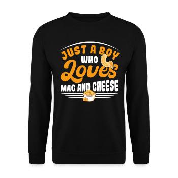 Macaroni au fromage Macaroni au fromage Pâtes et macaronis au fromage - Sweat-shirt Unisexe - noir - Devant - Alina (178cm) & Michal (187cm)