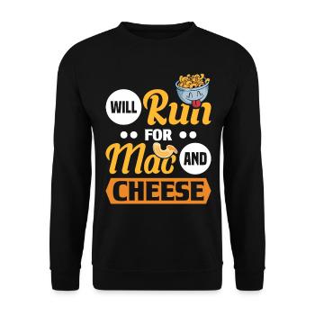 Macaroni au fromage macaroni et pâtes au fromage - Sweat-shirt Unisexe - noir - Devant - Alina (178cm) & Michal (187cm)