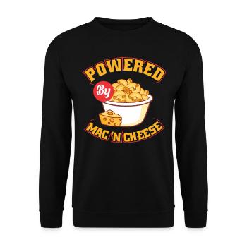 Macaroni au fromage Macaroni au fromage Pâtes et macaronis au fromage - Sweat-shirt Unisexe - noir - Devant - Alina (178cm) & Michal (187cm)