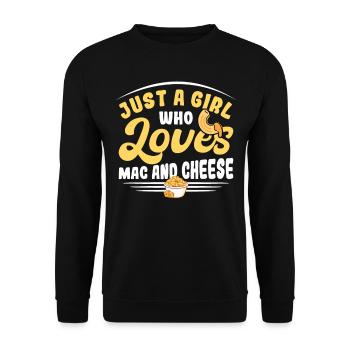 Macaroni au fromage macaroni et pâtes au fromage - Sweat-shirt Unisexe - noir - Devant - Alina (178cm) & Michal (187cm)