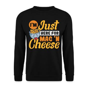Macaroni au fromage macaroni et pâtes au fromage - Sweat-shirt Unisexe - noir - Devant - Alina (178cm) & Michal (187cm)
