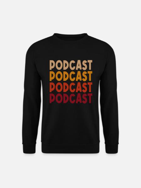 Podcast Rétro - Sweat-shirt Unisexe - noir