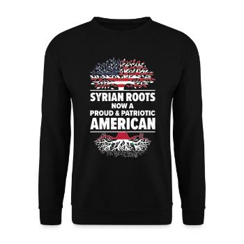 Nés Syriens Syrie Américains USA - Sweat-shirt Unisexe - noir - Devant - Alina (178cm) & Michal (187cm)