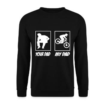 Vélo de montagne de descente - Sweat-shirt Unisexe - noir - Devant - Alina (178cm) & Michal (187cm)