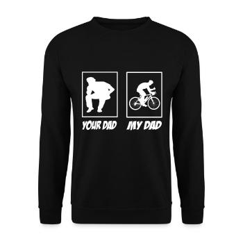 Gravel Bike - Unisex Sweatshirt - black - Front - Alina (178cm) & Michal (187cm)