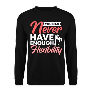 Aerial Silk / Aerial Yoga / Aerial Acrobatics Designs - Unisex Sweatshirt - black - Front - Alina (178cm) & Michal (187cm)