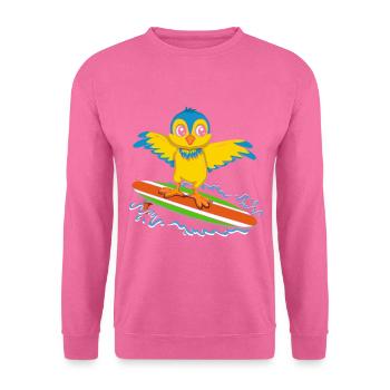 Surfen Tier Ornithologie Vogelbeobachtung - Unisex Pullover - Pink - Vorne